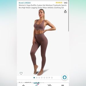 NWOT - 2 piece athletic set. Both top and bottom are size small.